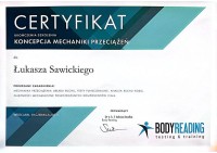 certyfikat Łukasz Sawicki