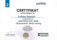 certyfikat Łukasz Sawicki
