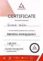 certyfikat Łukasz Sawicki