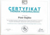 certyfikat Piotr Rajtko