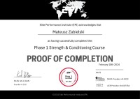 certyfikat Mateusz Zabielski