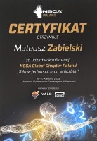 certyfikat Mateusz Zabielski
